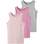TWO SOON Haut gris / rose pastel / rose clair