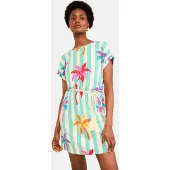Love & roses Robe aqua / jaune / rose / rouge