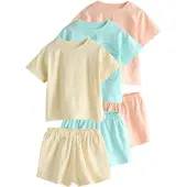 Next Pyjama aqua / jaune / pêche