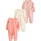 Next Pyjama jaune pastel / abricot / rose ancienne / rose clair