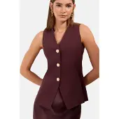 Friends Like These Gilet de costume chocolat