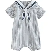 Next Barboteuse / body marine / blanc