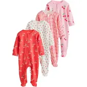 Next Pyjama vert / rose / rouge / blanc cassé