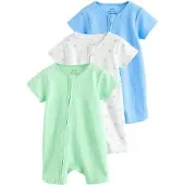 Next Barboteuse / body bleu clair / vert clair / blanc