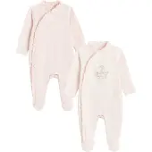 Cool Club Barboteuse / body gris / rosé / blanc