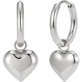 GOOD.designs Boucles d'oreilles 'Herz' argent