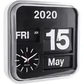 Karlsson Horloge Klok Karlsson Big Flip Silver