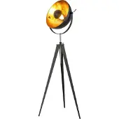 Nowa Lampe sur pied trépied industriel Bowy Noir