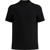 Odlo - Polo manches courtes pour hommes, modèle Cubic Light, couleur noire, taille L