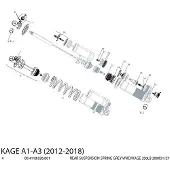 RockShox 350lb Shock Absorber Spring Blanc 200 mm