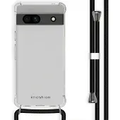 IMoshion Coque arrière Transparente avec cordon pour Google Pixel 7a - Noir