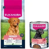 Eukanuba Nourriture Pour Chiens Senior L Xl Riche En Agneau Et Riz 12 Kg