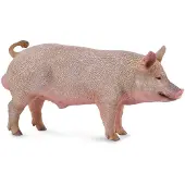 Collecta figurine de jeu cochon rose 11 x 5 cm