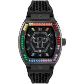 Philipp Plein Montre à affichage analogique jaune / vert / rouge / noir