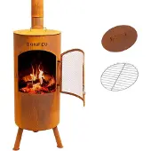 Bonfeu 3501R Braséro De Jardin BonTino - Rouille – 164 Cm – 35 Cm