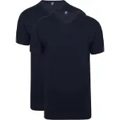 Alan red T-Shirts Vermont Extra Longs Bleu Marine (Lot de 2)