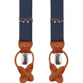 Profuomo Bretelles Petrol Bleu foncé Bleu