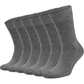 Suitable Chaussettes Mérinos Lot de 6 Gris taille 39-42