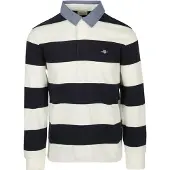 Gant T-Shirt bleu marine / bleu clair / blanc