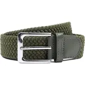 Suitable Ceinture Tissée Vert Kaki