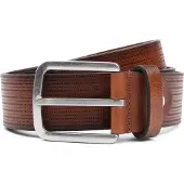 Suitable Ceinture Structure En Cuir Marron