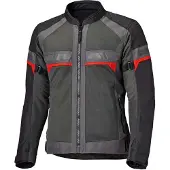 Held Tropic 4, veste en textile ,Gris Foncé/Noir/Rouge ,M