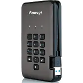 ISTORAGE diskAshur Pro SSD 128Go, 2.5', USB-A 3.0 (IS-DAP2-256-SSD-128-C-G)