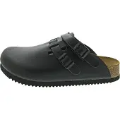 Birkenstock Unisexe, Sandales, Kay SL cuir naturel normal, Noir, (46)
