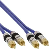 InLine 4043718018222 câble audio 20 m 2 x RCA Bleu