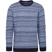 Suitable Prestige Fair Isle Pullover Bleu