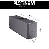 AeroCover Sac Pour Coussins de Jardin AeroCover Anthracite (125 x 32 x 50 cm)