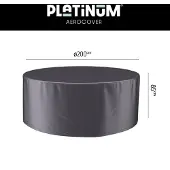 Intratuin Housse de Salon de Jardin AeroCover Anthracite (Ø200 x 85 cm)