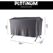 AeroCover Housse de Balancelle AeroCover Anthracite (205 x 130 x 130/155 cm)