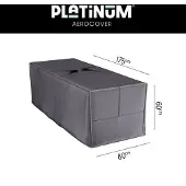 AeroCover Sac Pour Coussins de Jardin AeroCover Anthracite (175 x 80 x 60 cm)