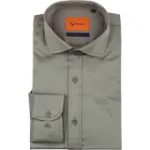Suitable Chemise Satin Gris Taupe taille 39