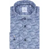 Blue industry Chemise à Imprimé Bleu