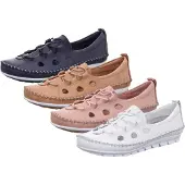 Gemini : chaussures pour femmes, chaussures basses, mocassins, chaussures de ville, couleur bleue, pour le quotidien