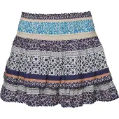 Superdry pour femme. W7210264A Minijupe nouée avec logo Vintage Logo bleu (XL), Casuel, Viscose