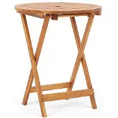 vidaXL Table de jardin pliante 60x75 cm bois massif acacia