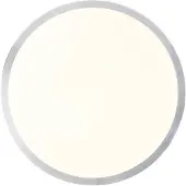 Brilliant Plafonnier en nickel Livius avec blanc Ø 33cm