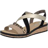 Rieker Damen Sandalette Mehrfarbig/Leopard