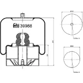 FEBI BILSTEIN Soufflet à air, suspension pneumatique 39988