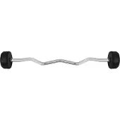 HMS Barre de musculation caoutchouc bouclée GSL-40