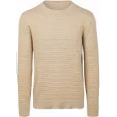 KnowledgeCotton Apparel Pull Bubble Knit Beige