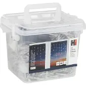 Hi LED Lichtervorhang "Eisregen" 200 LED warmweiß 412555 4034127761519