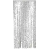 vidaXL Rideau anti-mouches Gris 90x200 cm Chenille
