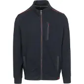 Casamoda Regular Fit Veste de sweat bleu, Unicolore
