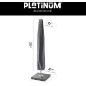 AeroCover Housse de Parasol AeroCover Anthracite (H215 x 30 / 40 cm)
