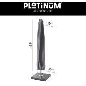 AeroCover Housse de parasol de jardin 7982 Ø25-35x165 anthracite Homms