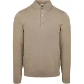 Profuomo Longsleeve Polo Luxury Basic Beige taille L